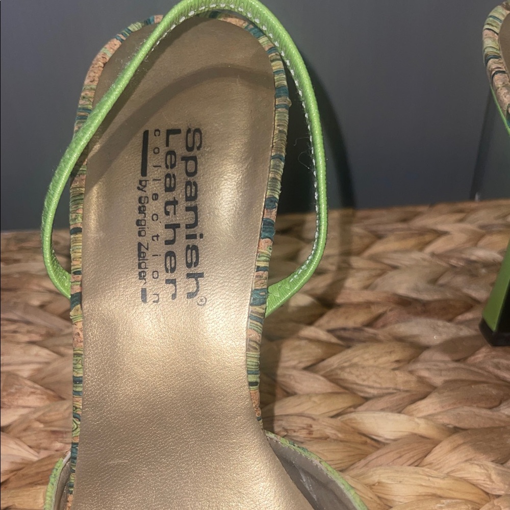 Sergio Zelcer Spanish Leather Collection Green Tr… - image 3